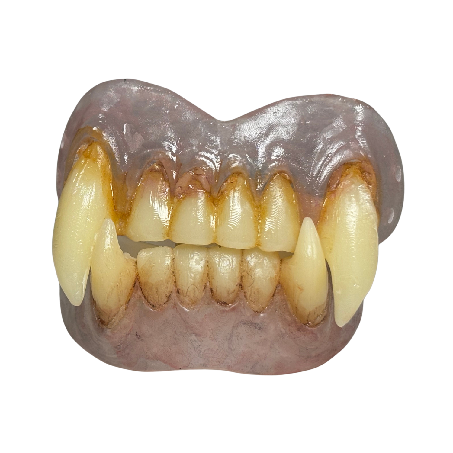 Savage bestial monster teeth upper and lower set for horror cosplay