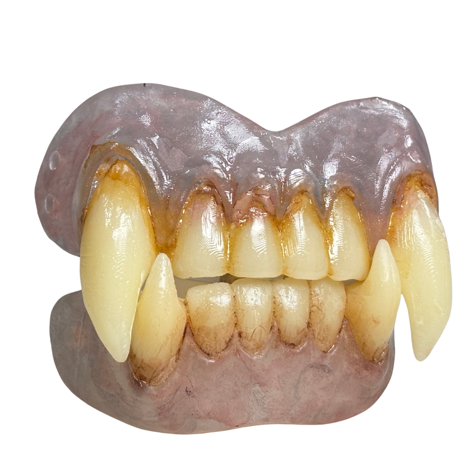 Bestial monster teeth prosthetic with savage beast fangs and comfort fit