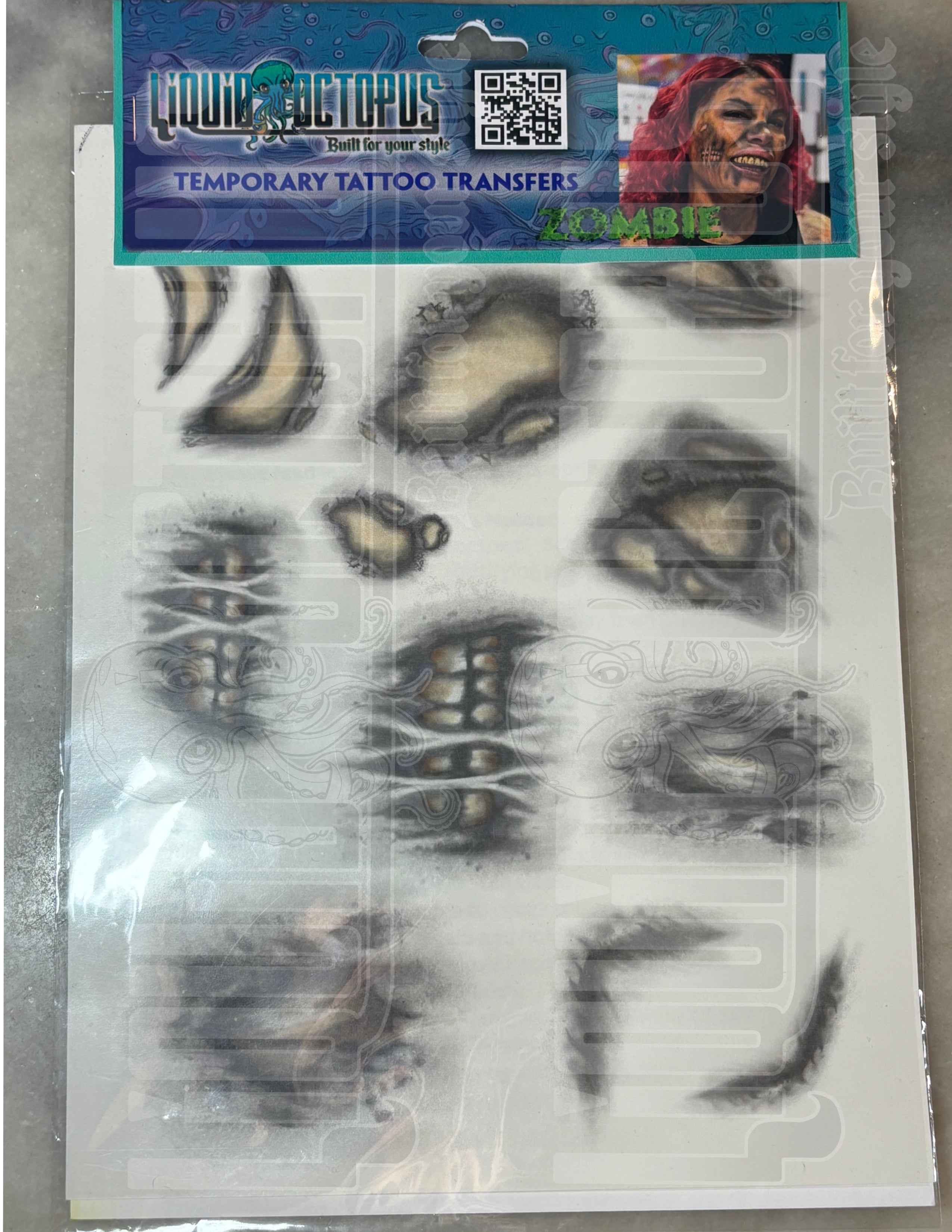 Realistic Zombie Tattoo Transfers – The Ultimate Undead Effect