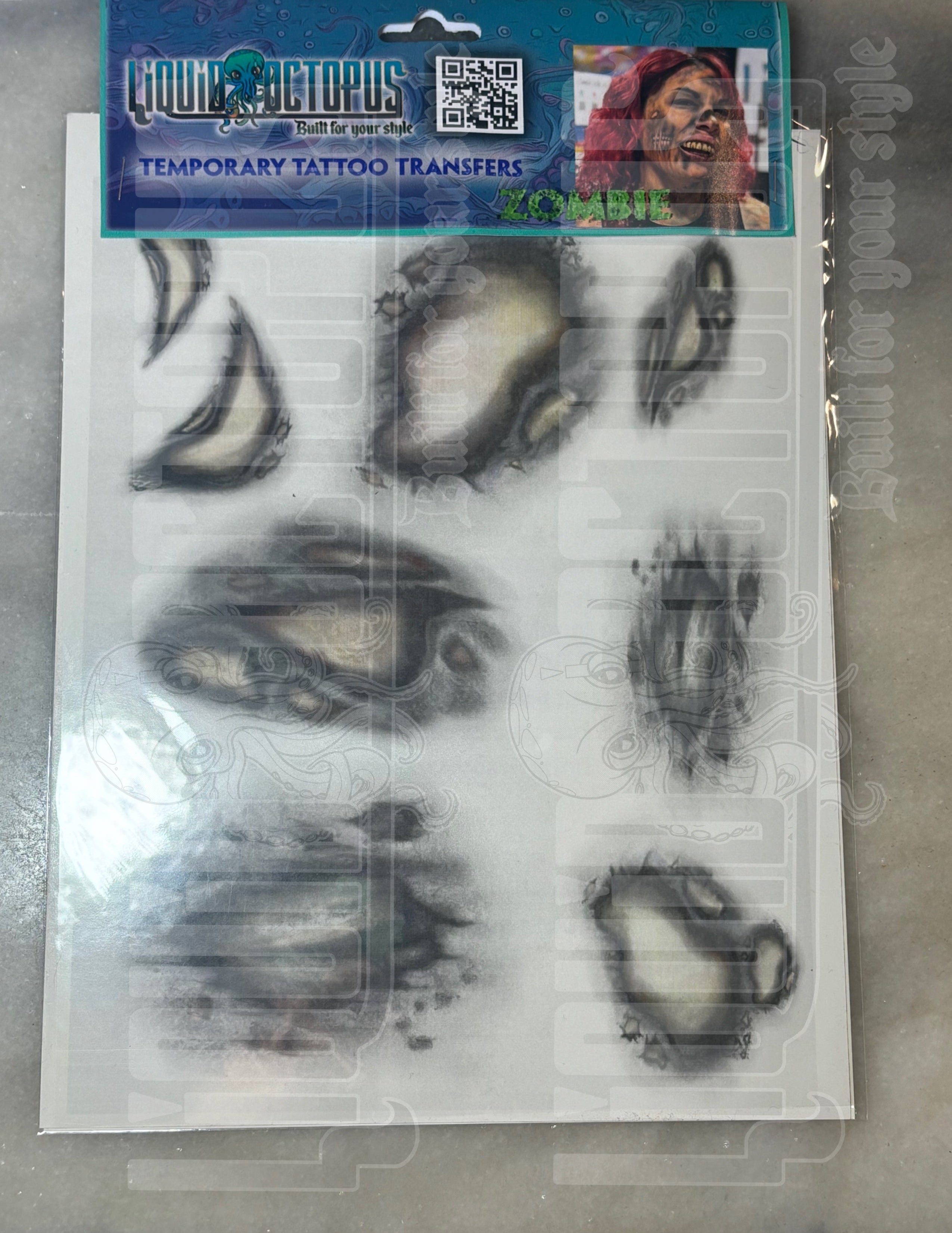 Realistic Zombie Tattoo Transfers – The Ultimate Undead Effect