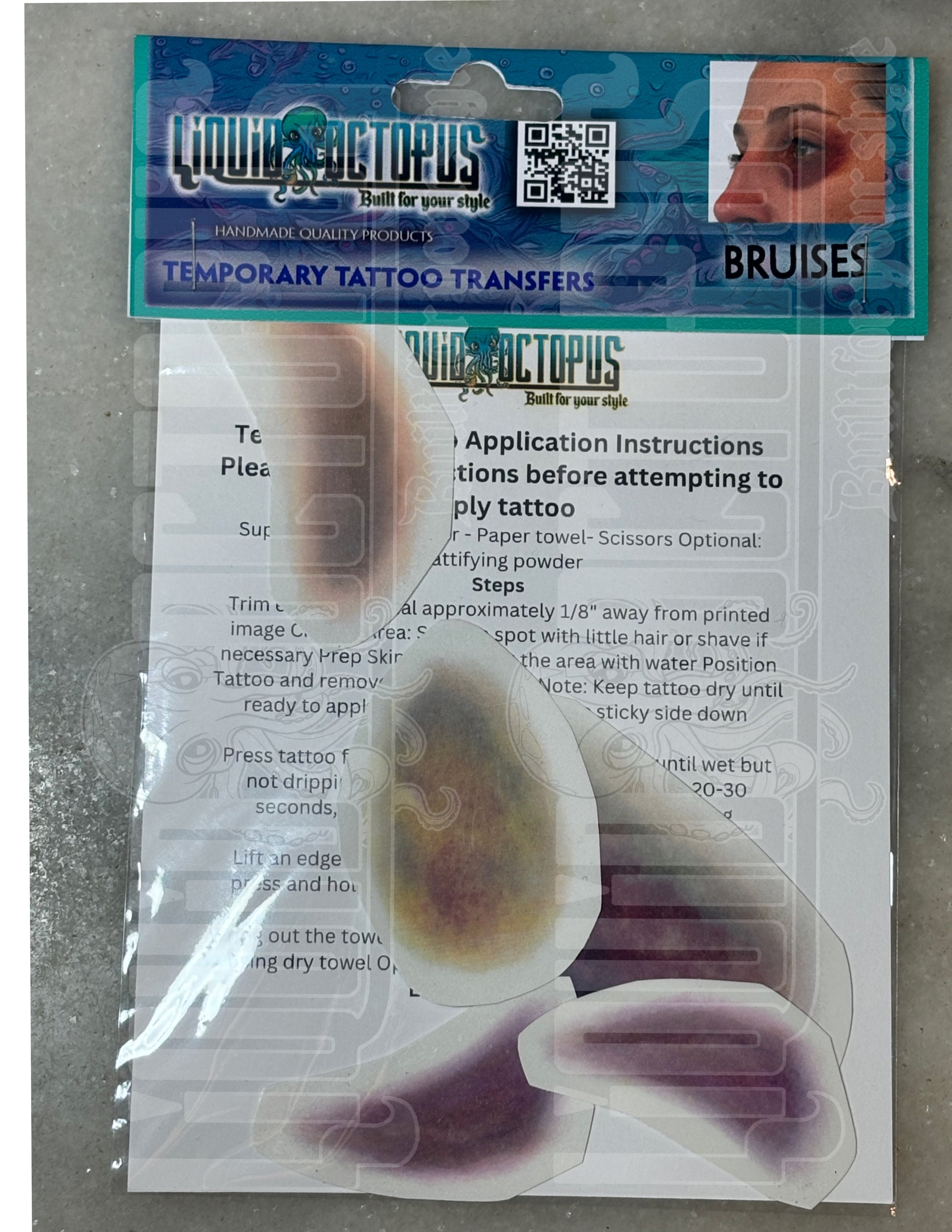 Realistic Bruise Temporary Tattoos