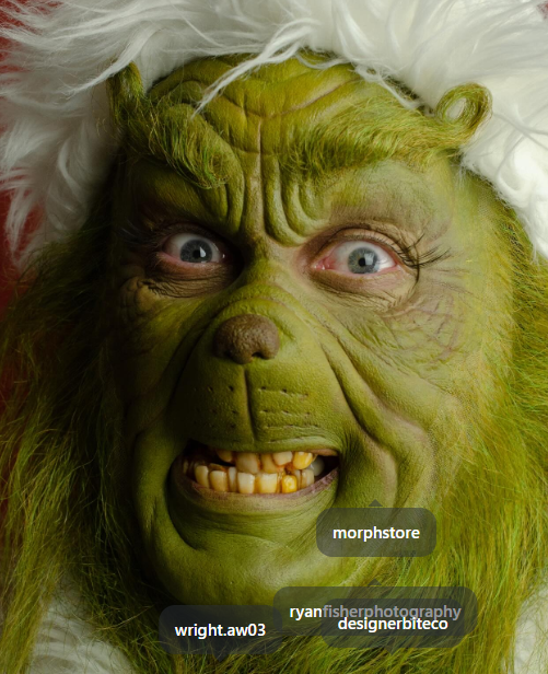 Mean Green Character Teeth