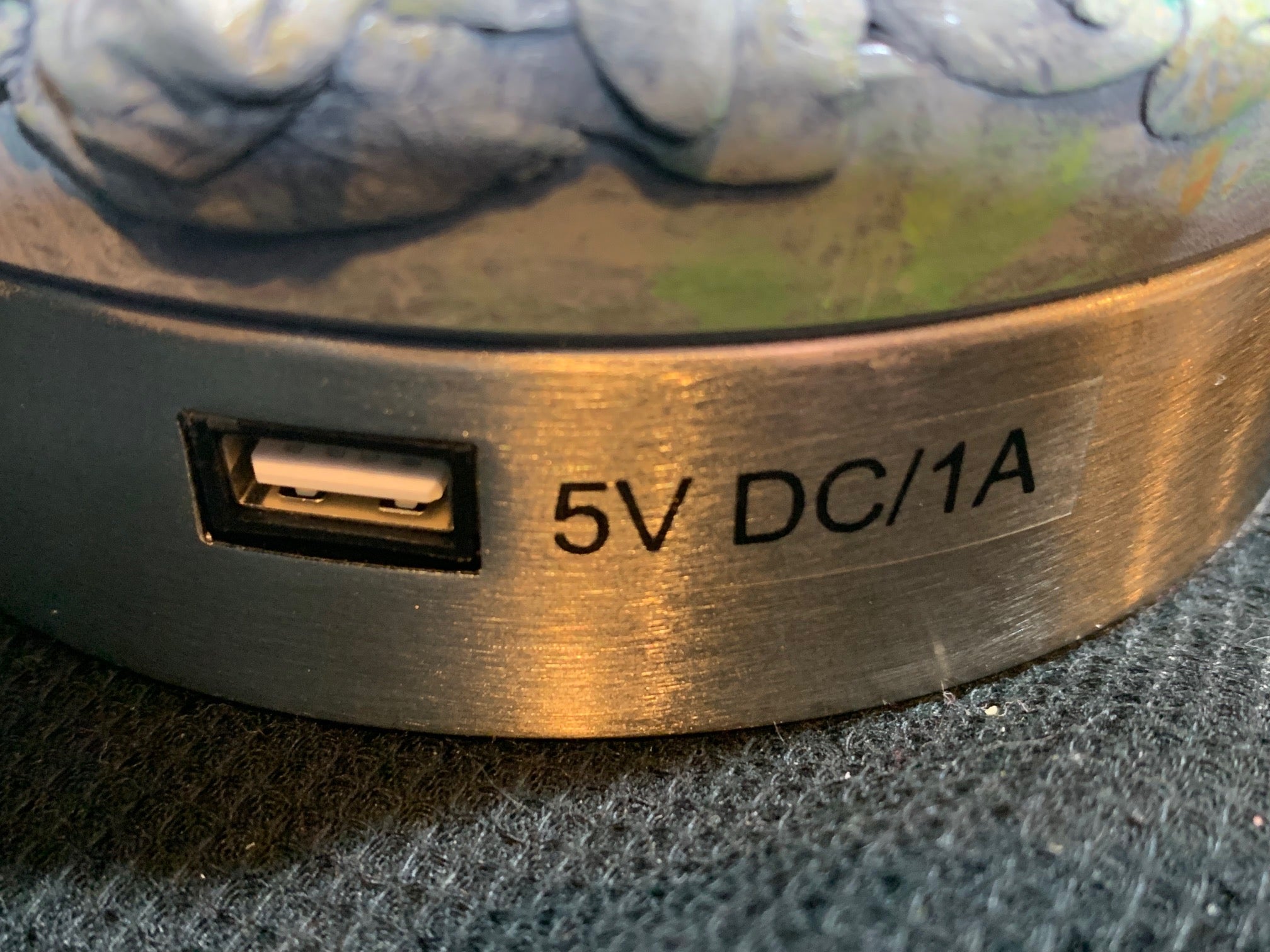 Wizard inspired Lamp with Hidden Message - Hand Painted Castle and Chain Pull