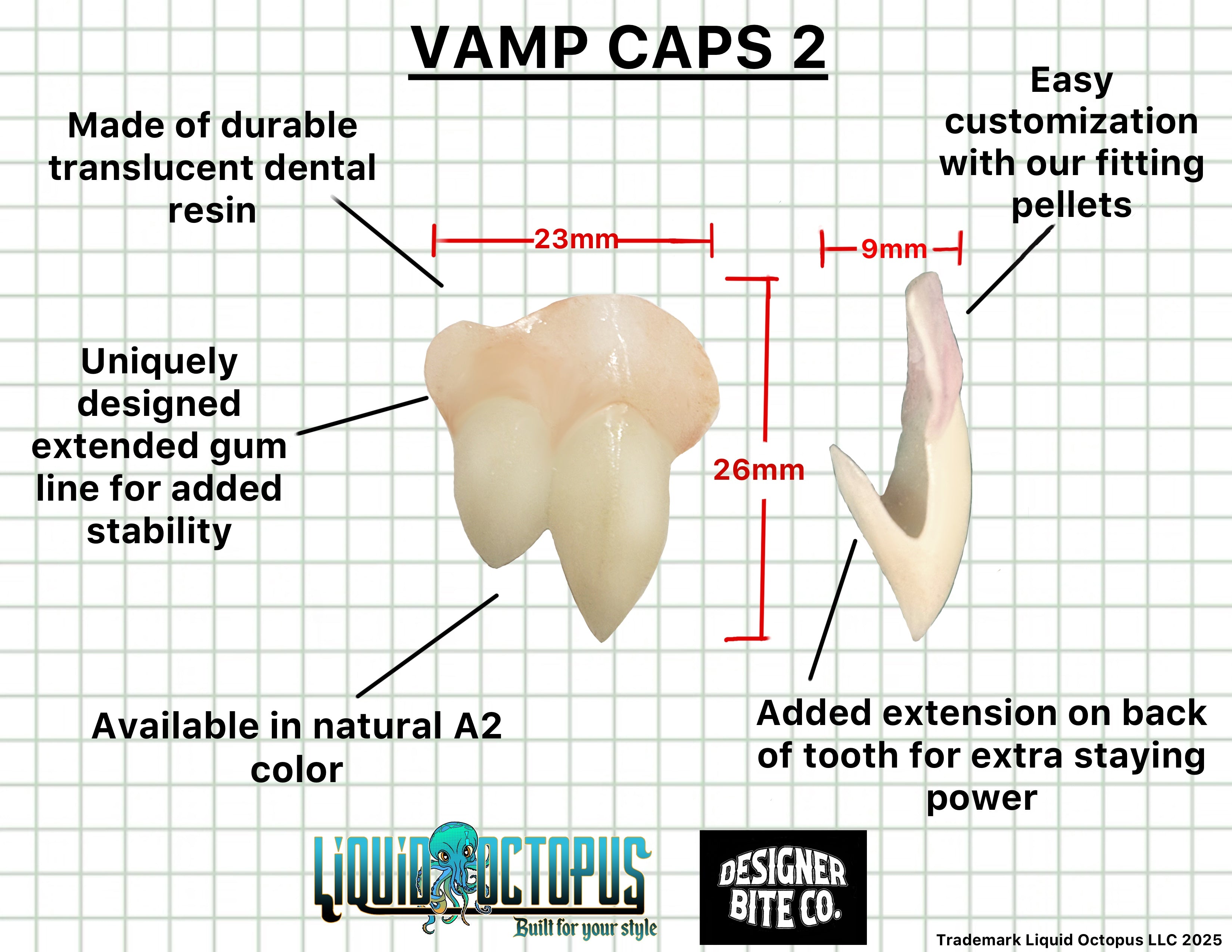 Vampire Fang Caps